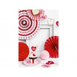 6 Cupcake Toppers Seta Dourada