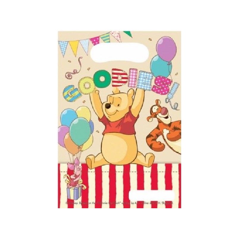 6 Sacos de Doces e Ofertas WINNIE ALPHABET