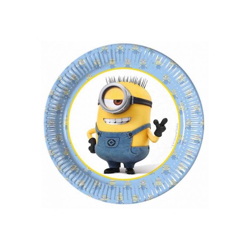 Pratos Minion 20 cms