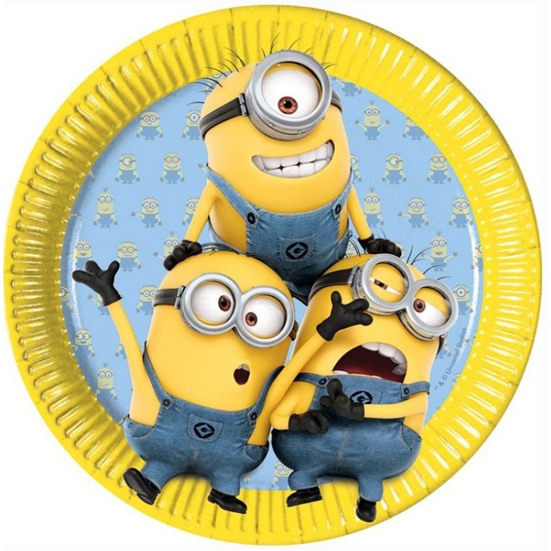 Pratos Minion 23 cms