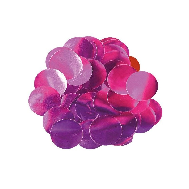 Confetis FUCHSIA Foil 2.5 cms