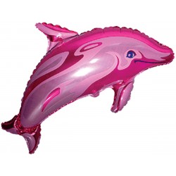 Balão Golfinho Rosa 93 cms