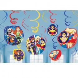 Decorações Pendentes Super Hero Girls