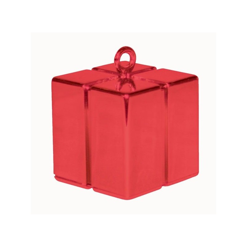 Peso Balões Presente/Cubo Vermelho