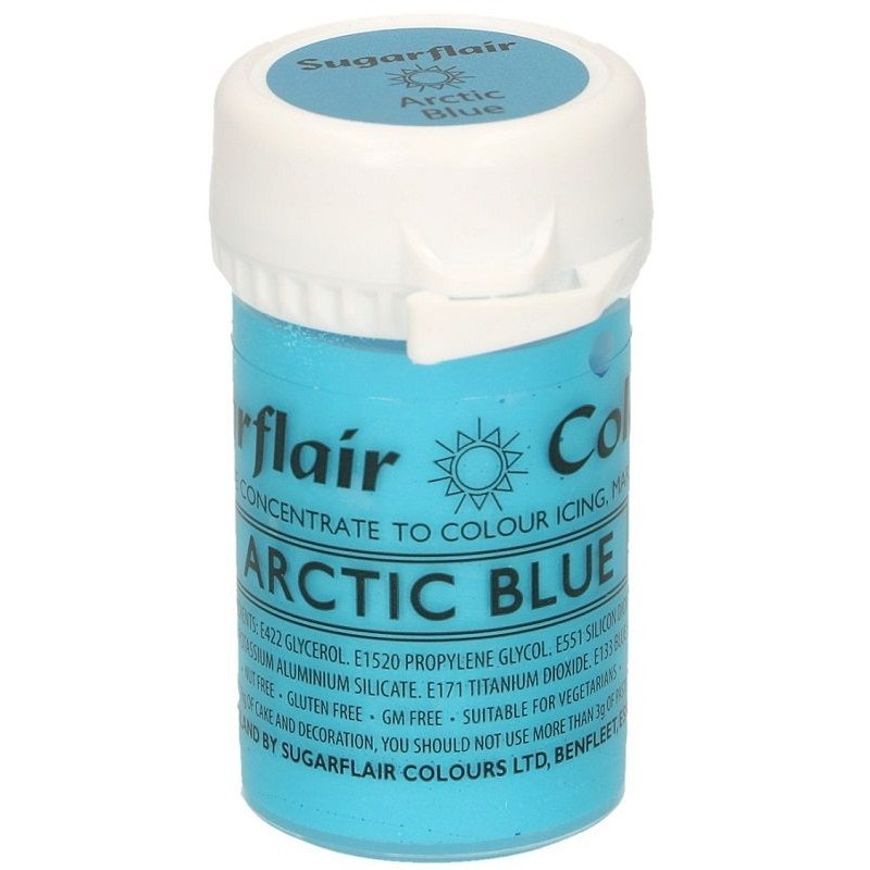 Corante em Arctic Blue Satin Sugarflair -25 grs