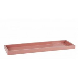 Tabuleiro Lacado Rosa 43x14 cm