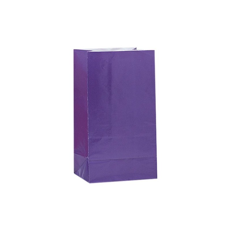 12 Sacos Papel Doces e Ofertas Roxo