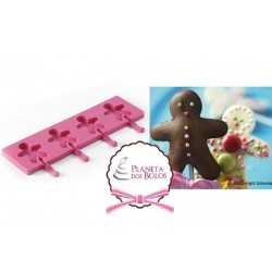 Molde Silicone Ginger Pop...