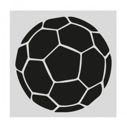 Stencil Bola Futebol