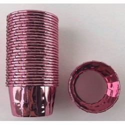 50 Forminhas Rosa Foil