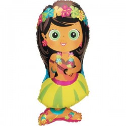 Balão Foil Menina Hula