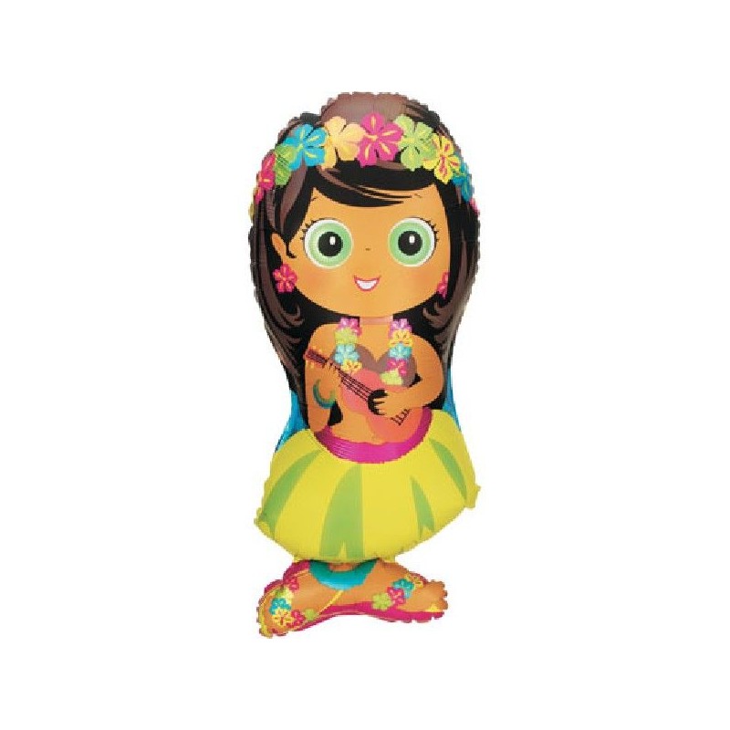 Balão Foil Menina Hula