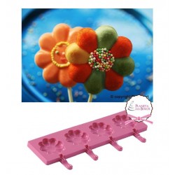 Molde Silicone Pop Flor...