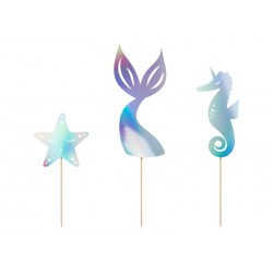 Cake Topper Iridiscente Sereias