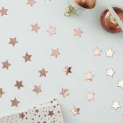 Confetis de Mesa Estrelas Rose Gold