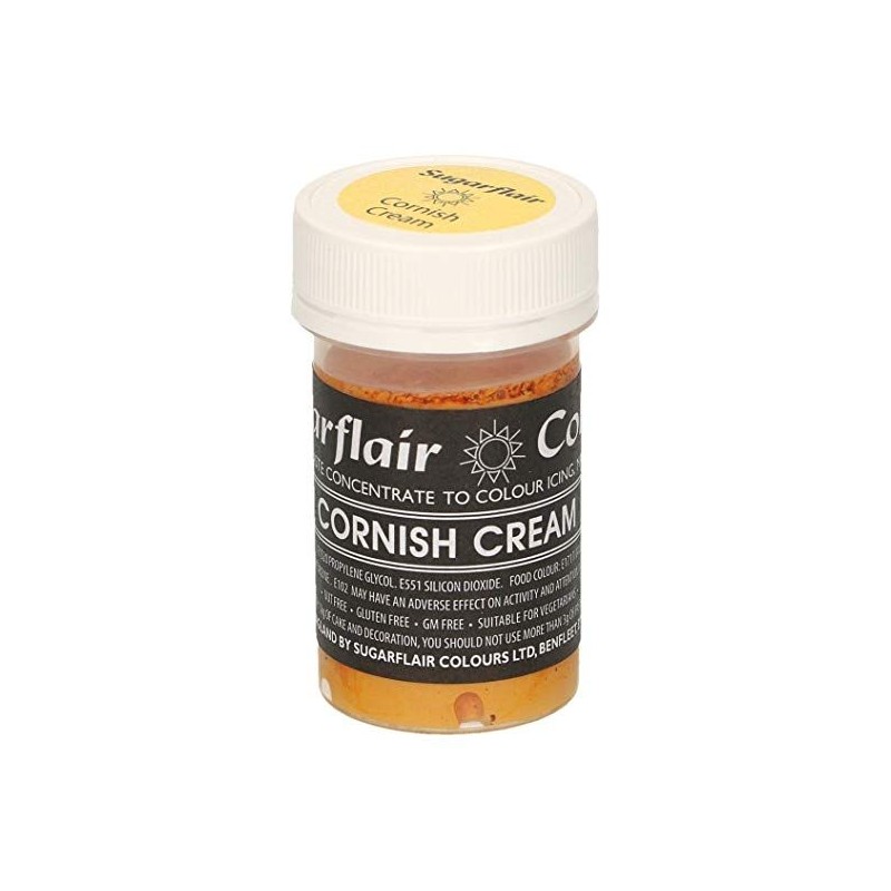 Corante em Pasta Cornish Cream Sugarflair -25 grs