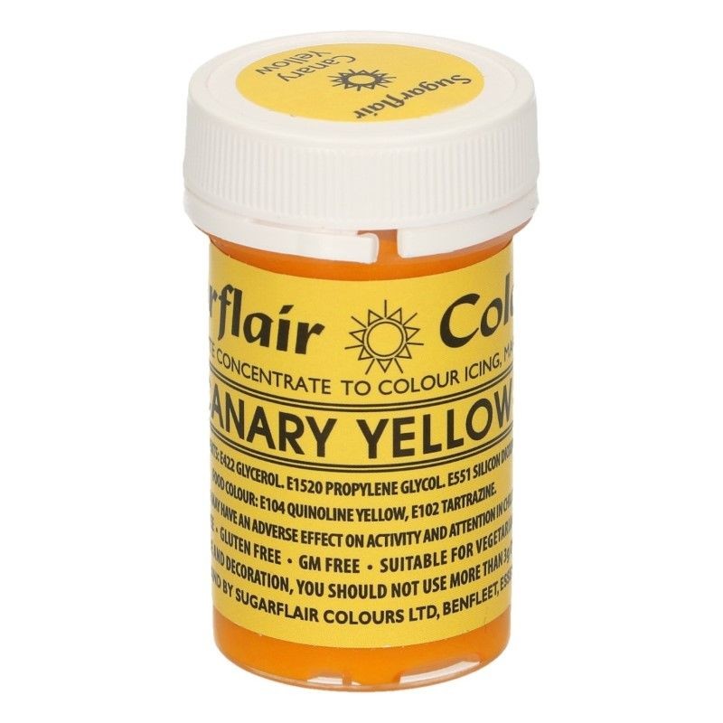 Corante em pasta Sugarflair CANARY YELLOW 25Grs