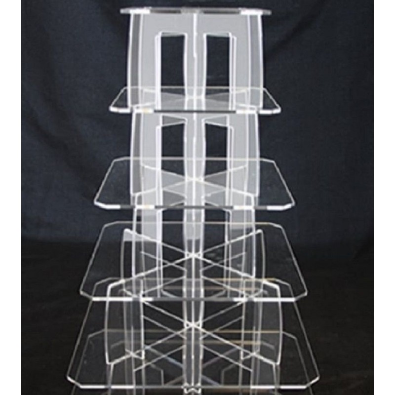 Stand Acrílico de 4 Andares Quadrado