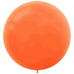 10 Balões Laranja Redondos 60 cms