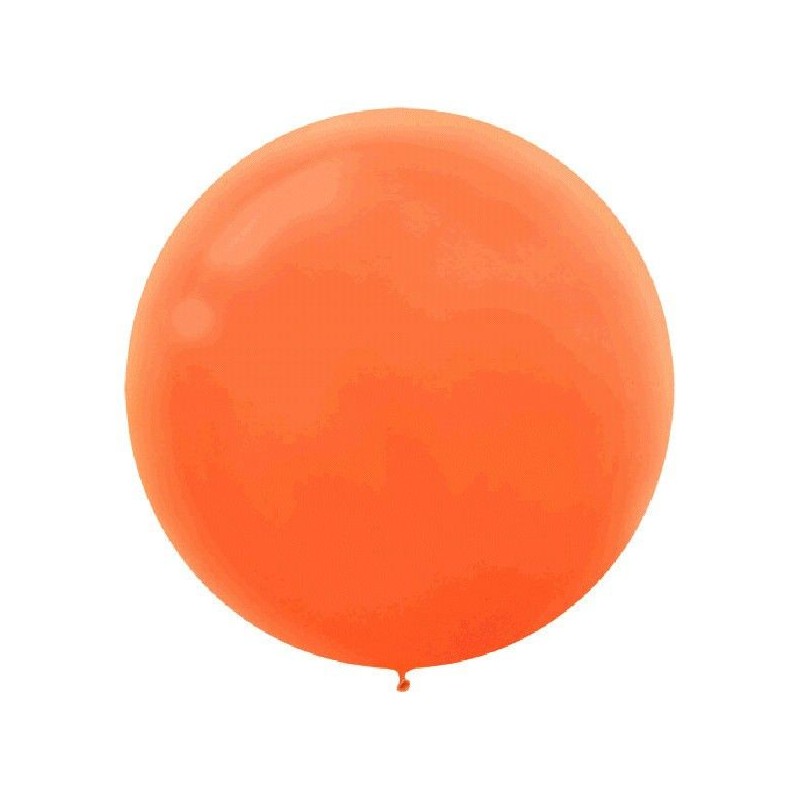 10 Balões Laranja Redondos 60 cms