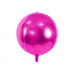 Balão Foil Bola Rosa Escuro 40 cms