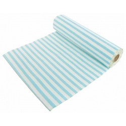 Table Runner Listas Cru e Azul