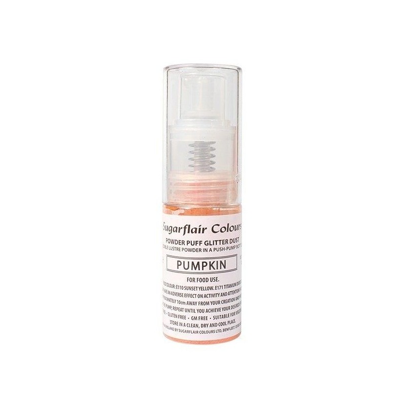 Pó Glitter Laranja em bomba spray 10g