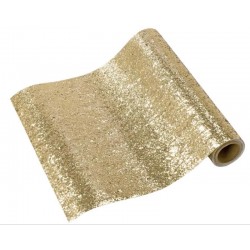 Table Runner Luxe Gold Glitter