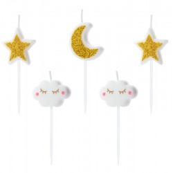 Conjunto 5 Velas Little Star