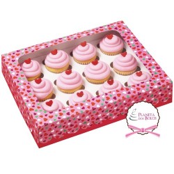 Pack de 3 Caixas para 12 Mini Cup Cakes 