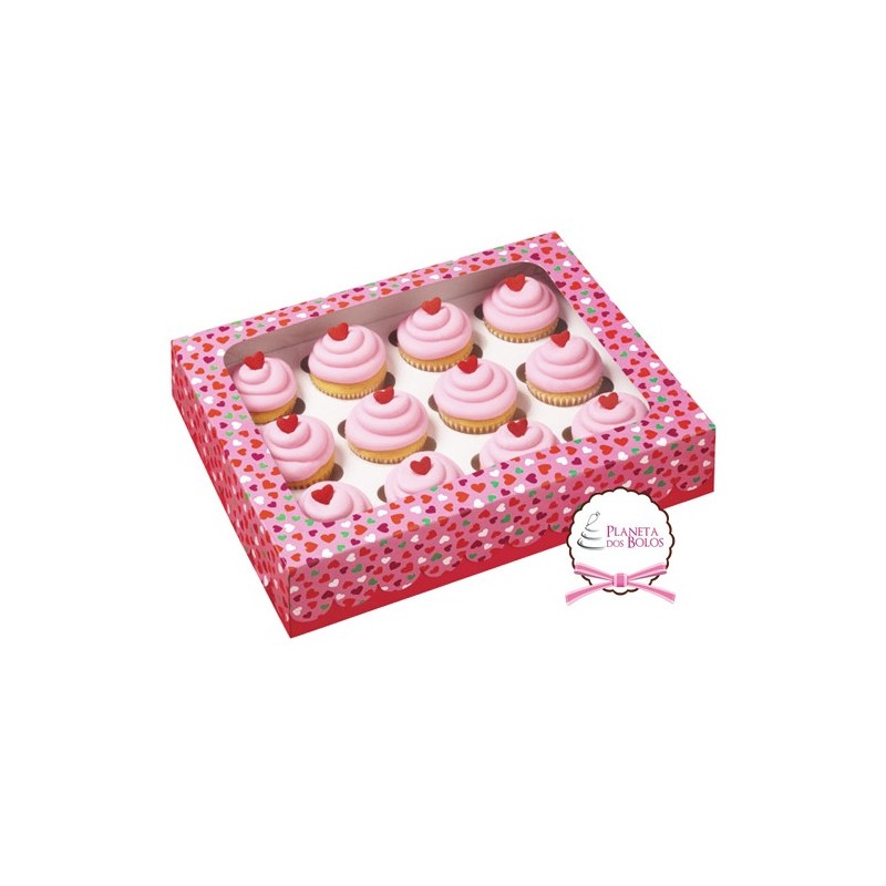 Pack de 3 Caixas para 12 Mini Cup Cakes 