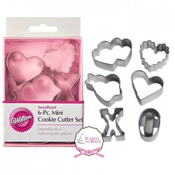 Set 6 Mini Cortadores Wilton Valentine