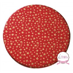 Base Redonda com Estrelas 25 Cms