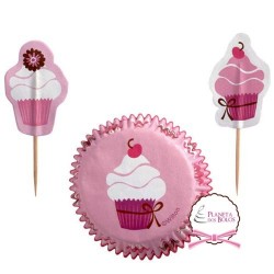 Pack 24 Taças / Invólucro Wilton Festa Cupcake