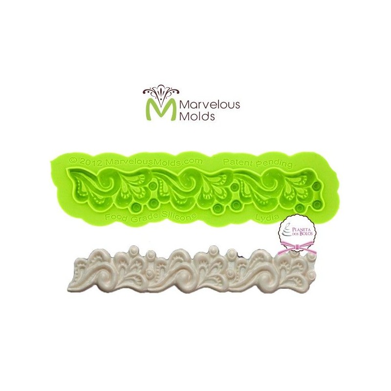 Molde Silicone Marvelous Molds Renda Lydia