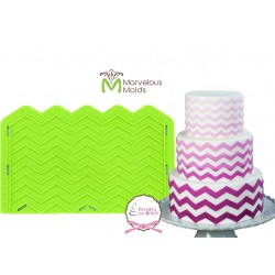 Molde  Marvelous Molds Chevron Silicone Onlay 