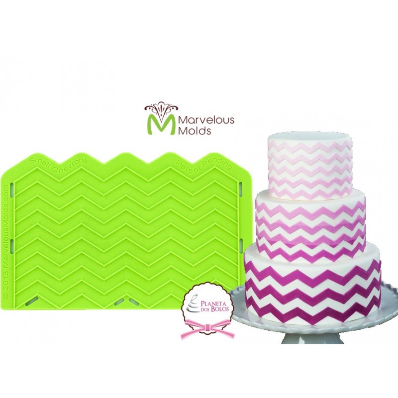 Molde  Marvelous Molds Chevron Silicone Onlay 