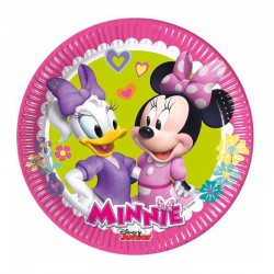 8 Pratos Minnie 20 cms