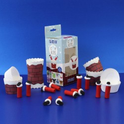 Kit 6 Cup Cakes Pai Natal