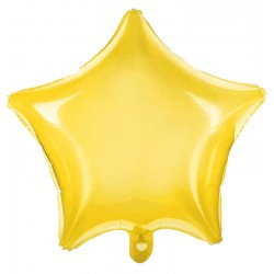 Balao Estrela Amarelo Neon...