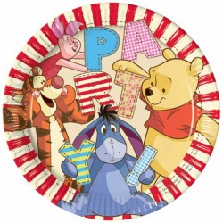 8 Pratos Winnie The Pooh 23...