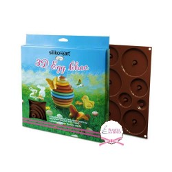 Forma Silicone Ovo Silicomart para Bolacha ou Chocolate