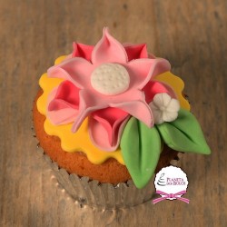 Cortador Topo Cup Cake Lado Duplo Flor/Vieira FMM