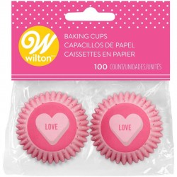 Pack 100 Mini Forminhas LOVE