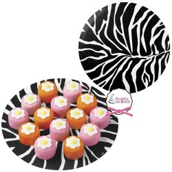 Pack 6 Naprons Motivo Zebra 30 cms Wilton