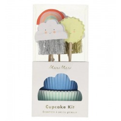 Kit 24 Happy Weather Cupcake