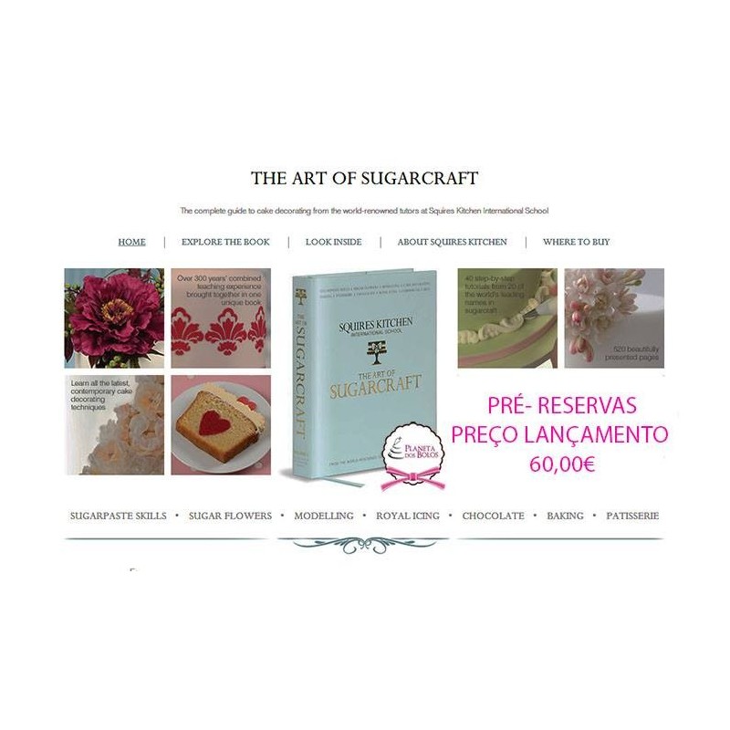 Livro Squires Kitchen "The Art of Sugarcraft"