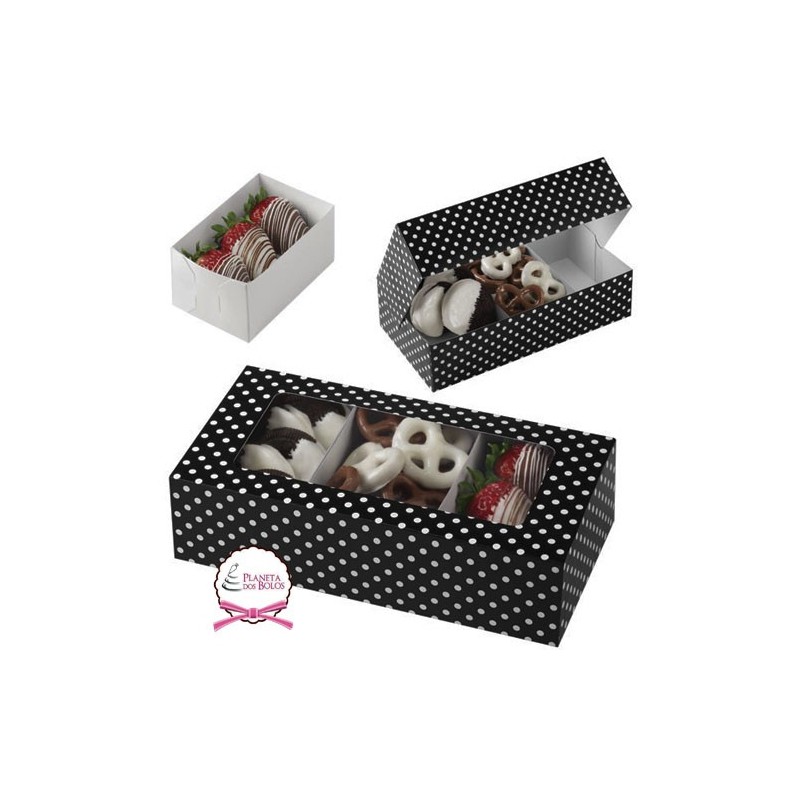 Pack 3 Caixas de Doces Rectangular Wilton 