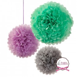 Conjunto 3 Pom-pons Mix 