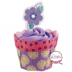 Kit para Cup Cake Flor de Margarida Wilton